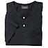 Kitaro | T Shirt mit Knopfleiste Serafino | Farbe schwarz