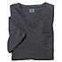 T-Shirt mit V-Ausschnitt und Brusttasche | Flamm-Garn Baumwolle | Farbe anthrazit