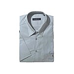 Vario Kragen Hemd 100% Baumwolle silber