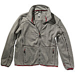 Brigg Zip It | Strick Fleece Jacke | Grau Melange