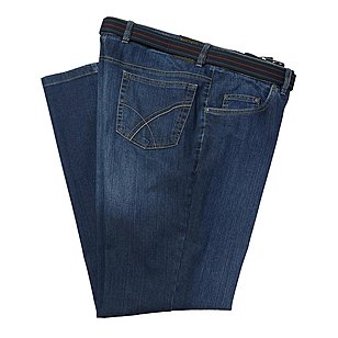 Aubi | 5-Pocket Jeans T400 | Mit kurzer Leibhöhe (Tiefbund) | Farbe blue