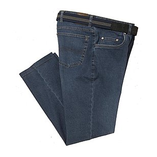 Aubi | 5 pocket Elastic Kurzleib Jeans | used look
