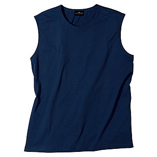 Achsel Shirt Baumwolle | Farbe marine