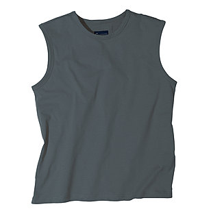 Achsel Shirt Baumwolle | Farbe steingrau