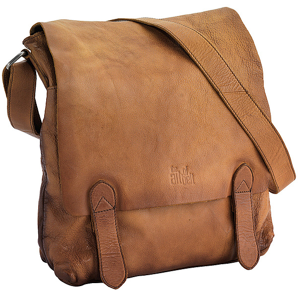 Bffelkalbleder Umhngetasche Farbe cognac