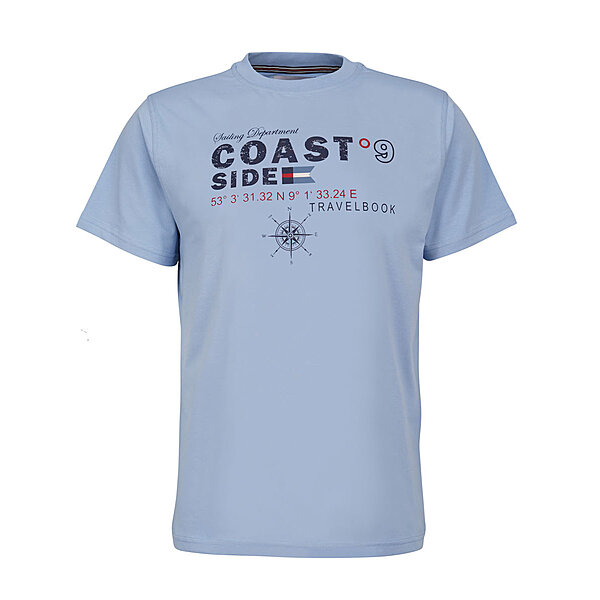 BRIGG | Elastisches T-Shirt | Coast Side | Rundhals | Hellblau