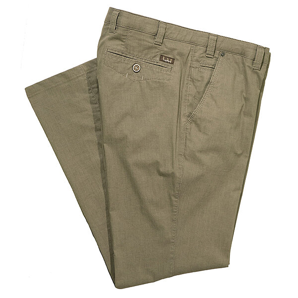 Baumwollhose: sommerleicht und elastisch | Farbe khaki