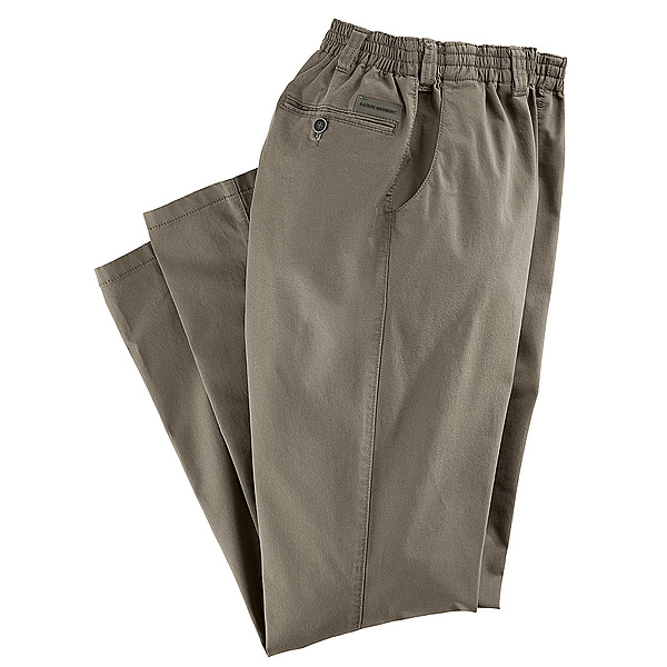 Luigi Morini | Bequeme Schlupfhose mit Gummizug | Farbe Khaki