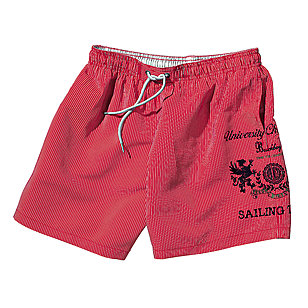 Bermuda Shorts mit sommerlichen Streifen | Farbe feuer