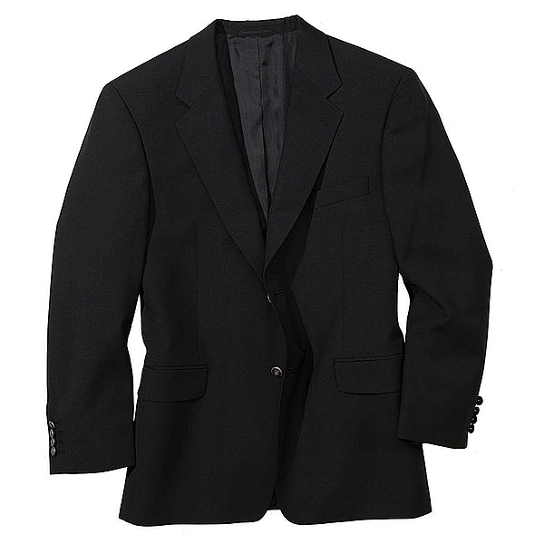 Klassischer Blazer aus reiner italienischer Schurwolle | schwarz