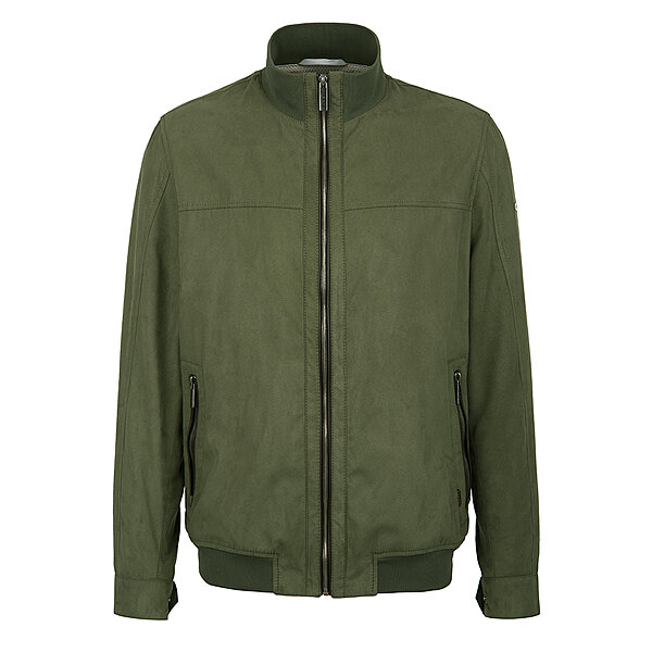 Bugatti | Mikrovelour-Blouson | Premium Suede | Moos