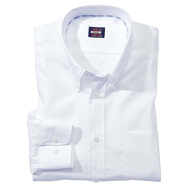 Button Down Hemd Bgelfrei | Farbe wei