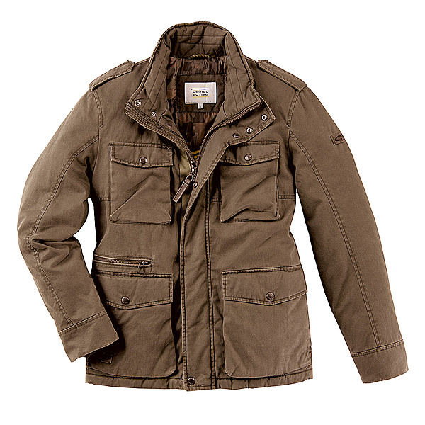 Camel active | Field-Jacket | Winter-Baumwolle | Schlamm