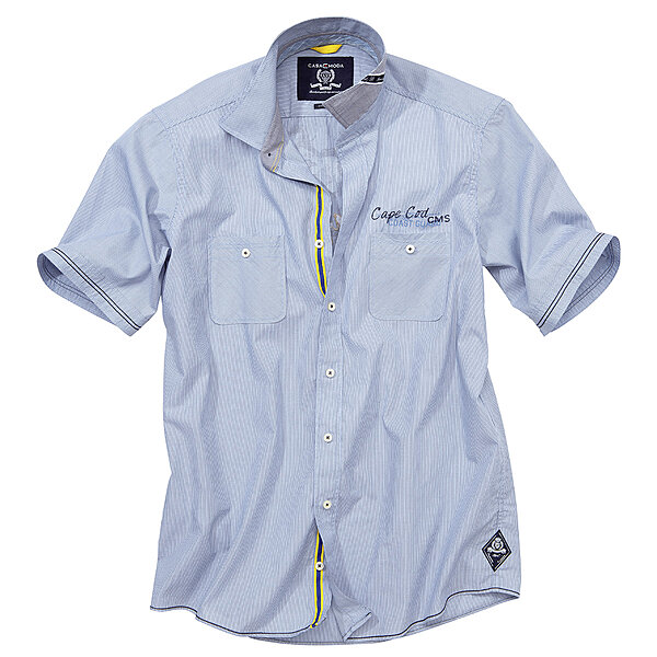 Casa Moda Club Halbarmhemd Farbe blau