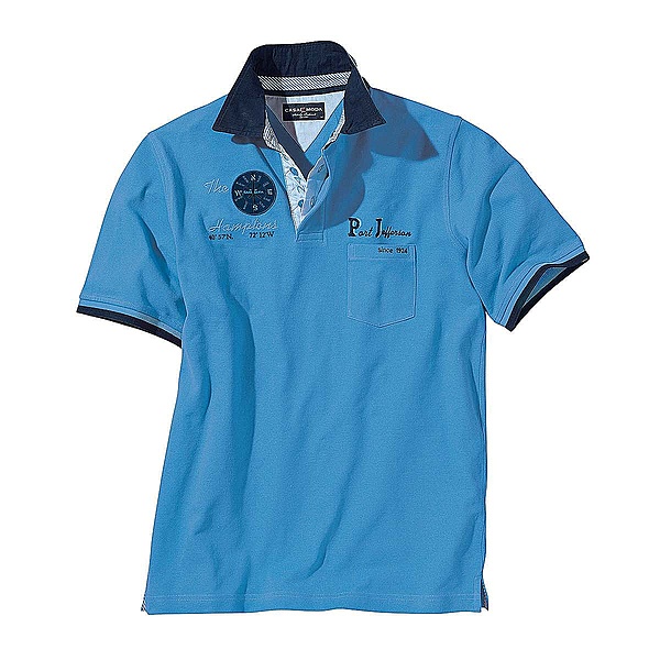 Casa Moda Polo Shirt Club Farbe blau