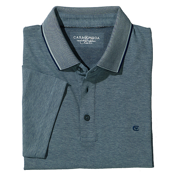 Casa Moda | Polo Pique Shirt | Pflegeleicht + Bgelfrei | Hellblau