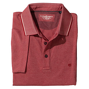 Casa Moda | Polo Pique Shirt | Pflegeleicht + Bügelfrei | Rot