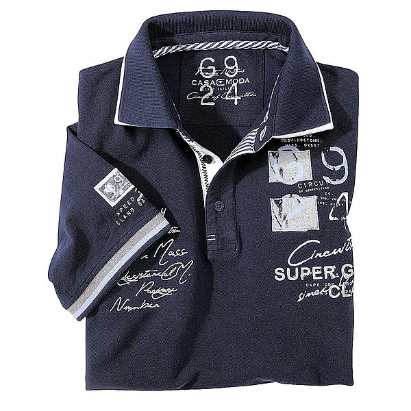Casa Moda Polohemd Farbe marine