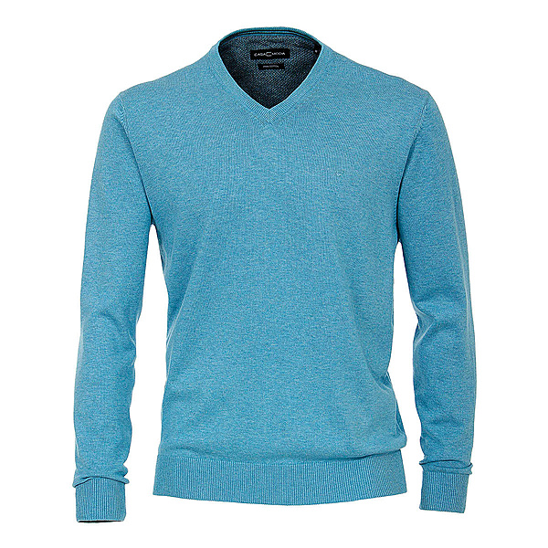 Casa Moda | Pullover mit V-Ausschnitt | Pima-Cotton | Hellblau