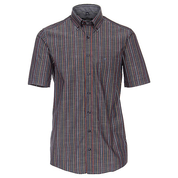 Casa Moda | Sommerhemd | Baumwolle | Button down Kragen | Blau Streifen