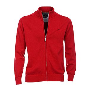 Casa Moda | Strickjacke Premium Cotton | Farbe rot