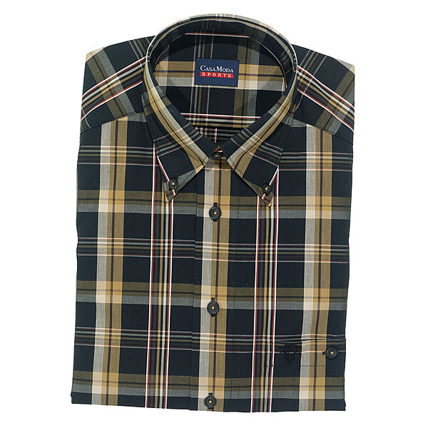 CasaModa | Ausstatter Freizeithemd | Langarm | Schwarz Karo