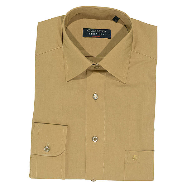 CasaModa | City Hemd SuperCotton | Kent Kragen | Farbe Camel
