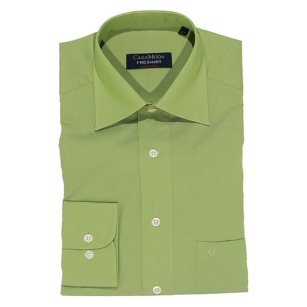 CasaModa | City Hemd bgelfrei SuperCotton | Kent Kragen | Farbe Pistazie