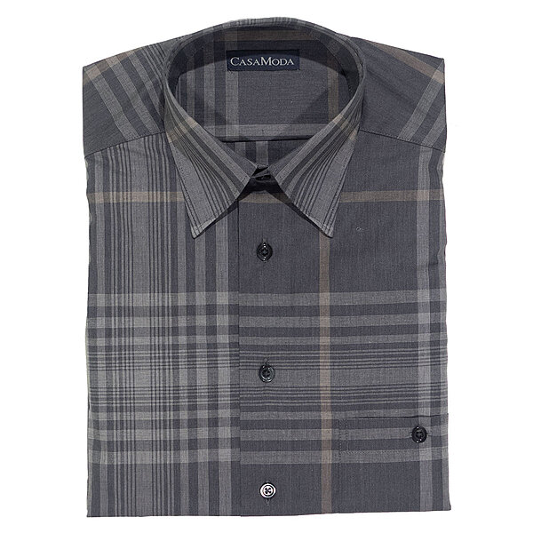 CasaModa | Freizeithemd | Langarm | Grau Karo