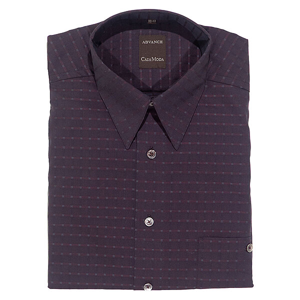 CasaModa | Freizeit-Hemd | Langarm | Bordeaux Karo