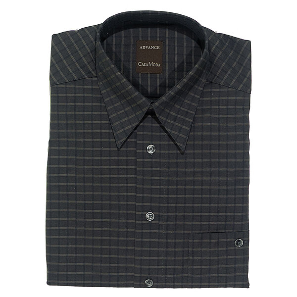 CasaModa | Freizeit-Hemd | Langarm | Dunkelgrau Karo
