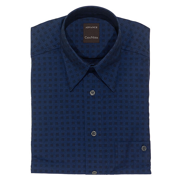CasaModa | Freizeit-Hemd | Royal Blau Karo