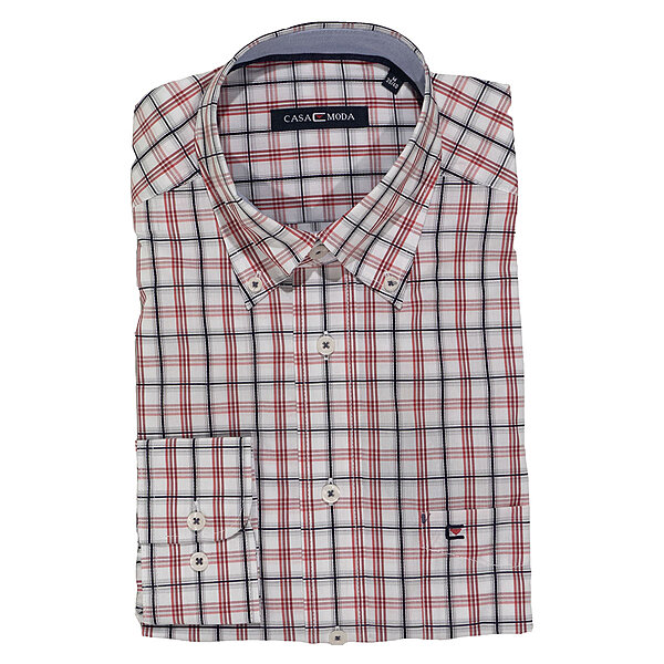 CasaModa | Freizeithemd | Baumwolle | Button-Down-Kragen | Karo