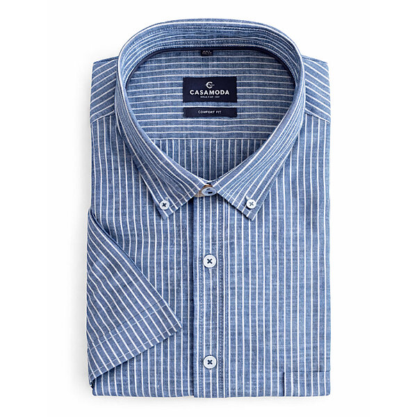CasaModa | Freizeithemd Kurzarm | Baumwolle | Button-down-Kragen |&nbsp;Streifen