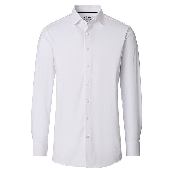 Venti | Jersey-Hemd | Kent-Kragen | Weiss