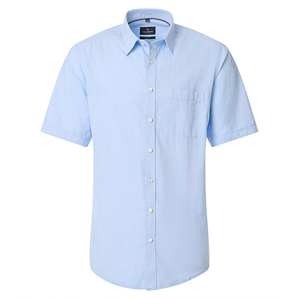 CasaModa | Leinenhemd | Halbarm | Kent-Kragen | Hellblau