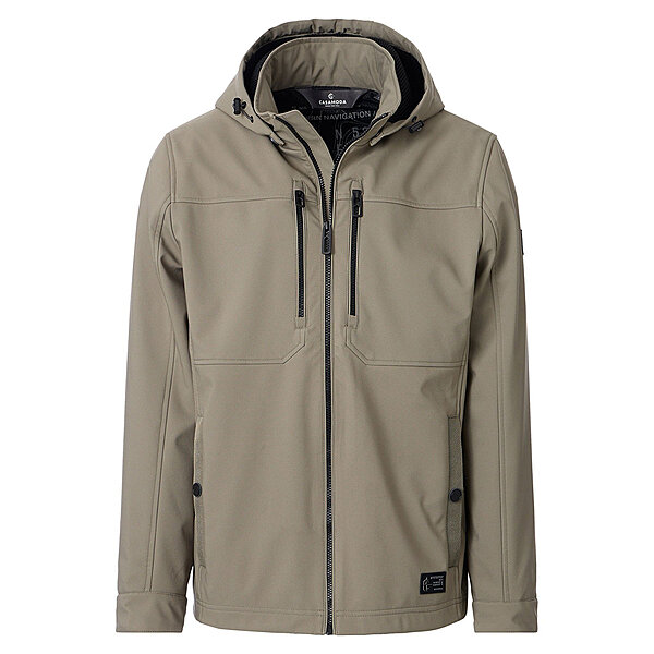 CasaModa | Softshelljacke mit Kapuze | Beige