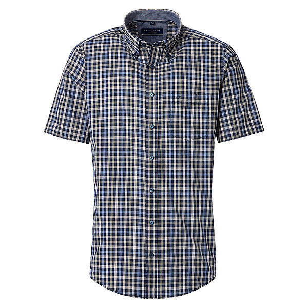 CasaModa | Halbarmhemd | Baumwolle | Button-down-Kragen | Royal Karo