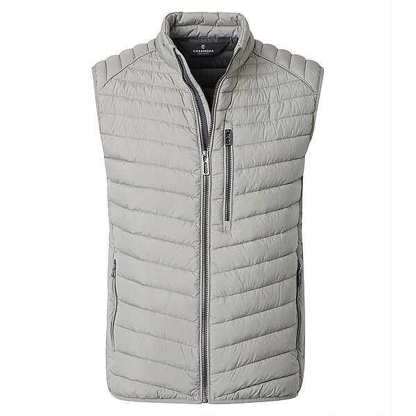 CasaModa | Sportliche Steppweste | Silber