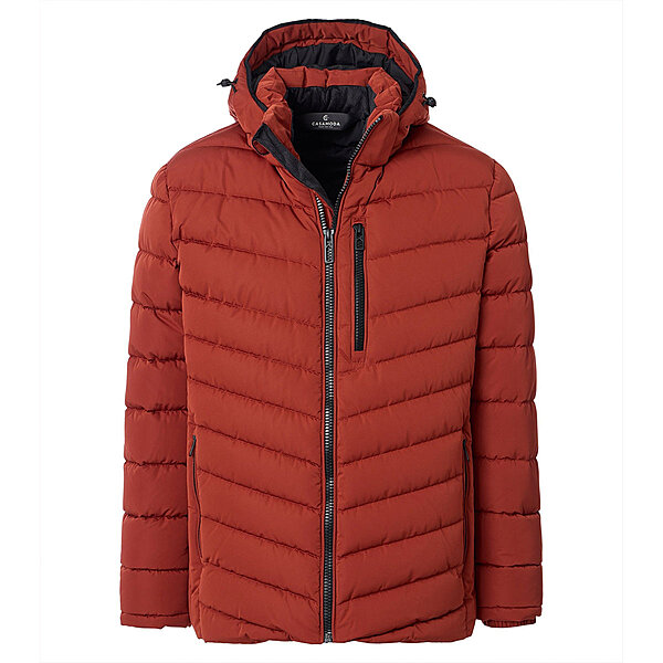 CasaModa | Stepp-Jacke mit Kapuze | Rot
