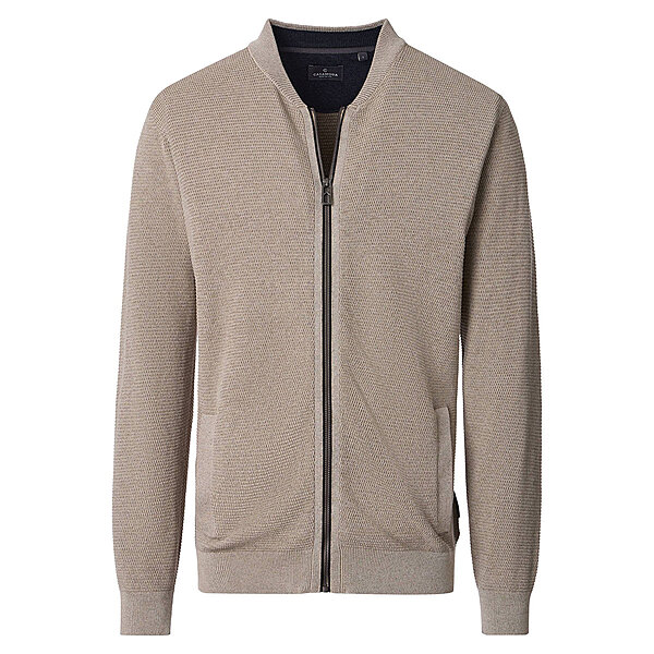 CasaModa | Strickjacke | Baumwolle Strukturstrick | Beige