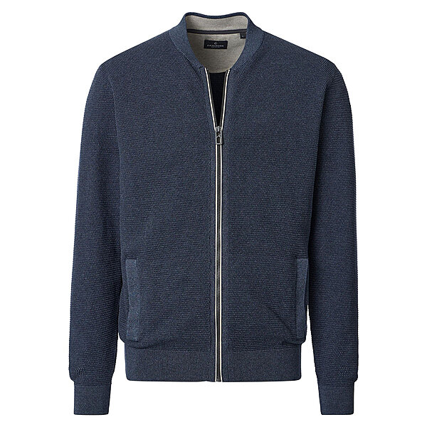 CasaModa | Strickjacke | Baumwolle Strukturstrick | Marine