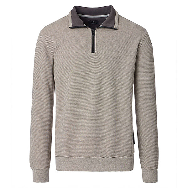 CasaModa | Sweat-Troyer | Pflegeleicht | Sand