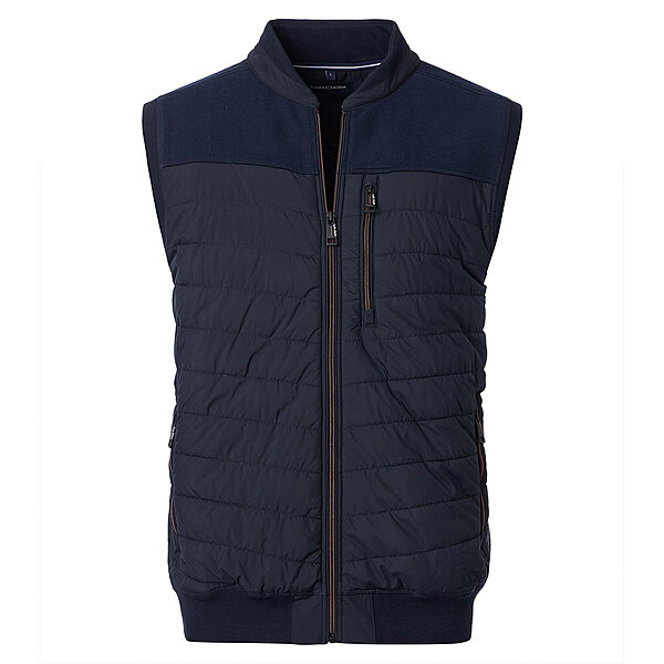 CasaModa | Sweat-Weste Hybrid | Comfort Fit | Dunkelblau