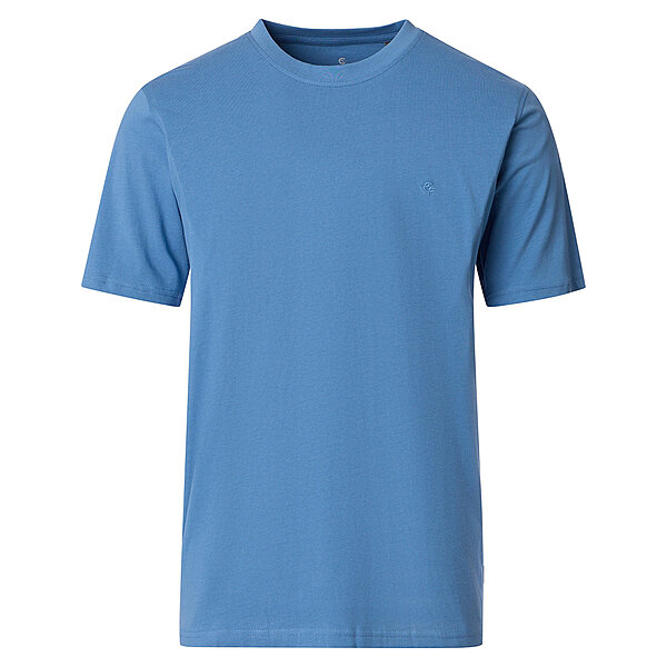 CasaModa | T-Shirt | Baumwolle | Rundhals | Jeansblau