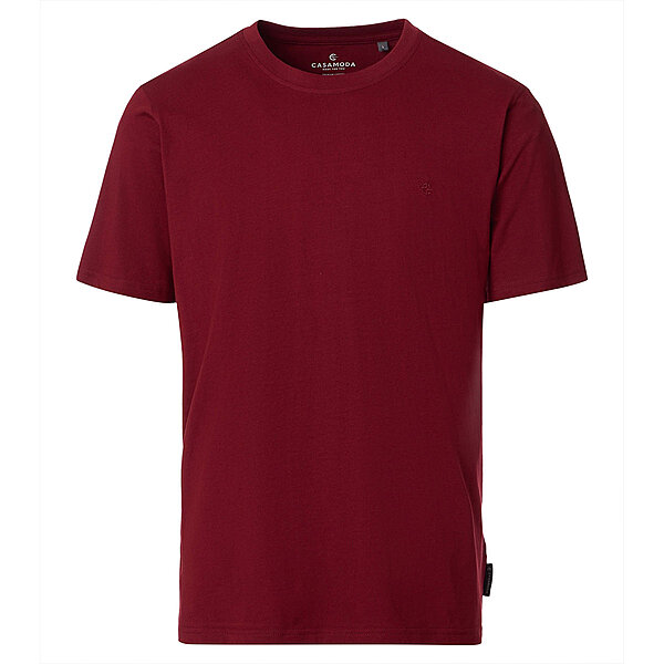 CasaModa | T-Shirt | Baumwolle | Rundhals | Rot