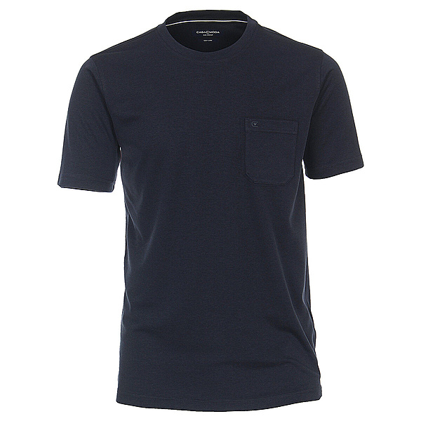 CasaModa | T-Shirt mit Brusttasche | Easy Care | Marine