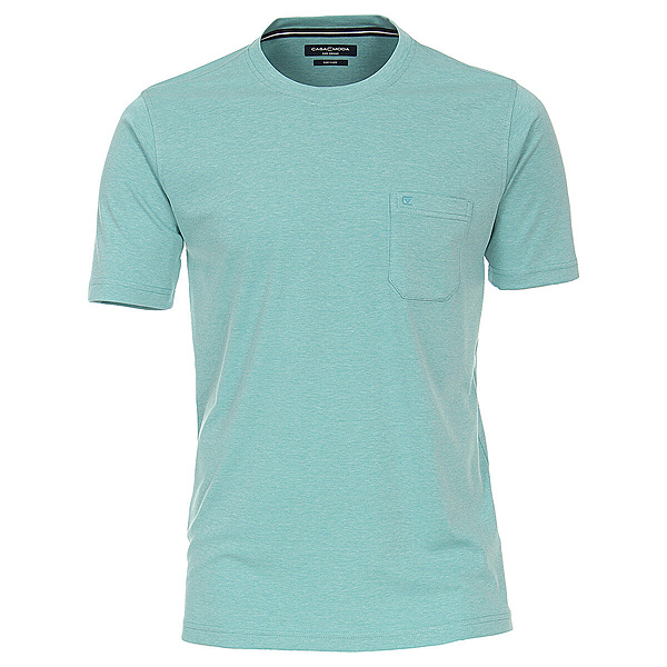 CasaModa | T-Shirt mit Brusttasche | Easy Care | Mint