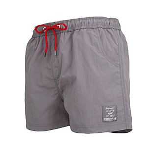 Ceceba | Badeshorts mit Kordelzug | Mit Innenhose, Seitentaschen + Gesäßtasche | Farbe grau