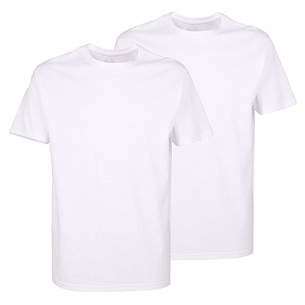 Ceceba | T-Shirts im Doppelpack | Reine Baumwolle | Rundhals | Farbe weiß